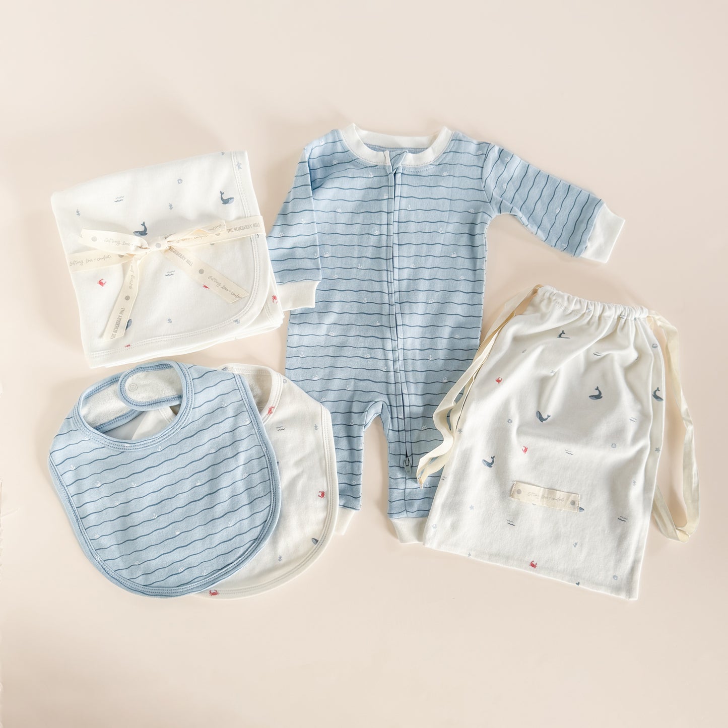 PREORDER Layette Gift Set, Nautical and Waves
