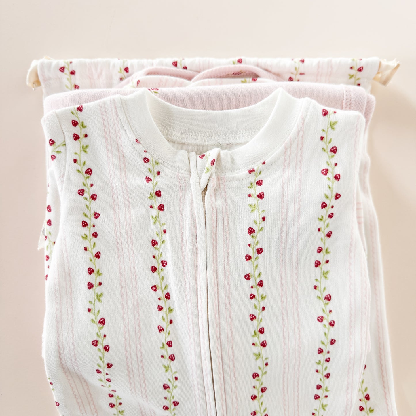 PREORDER Layette Gift Set, Strawberry and Rose