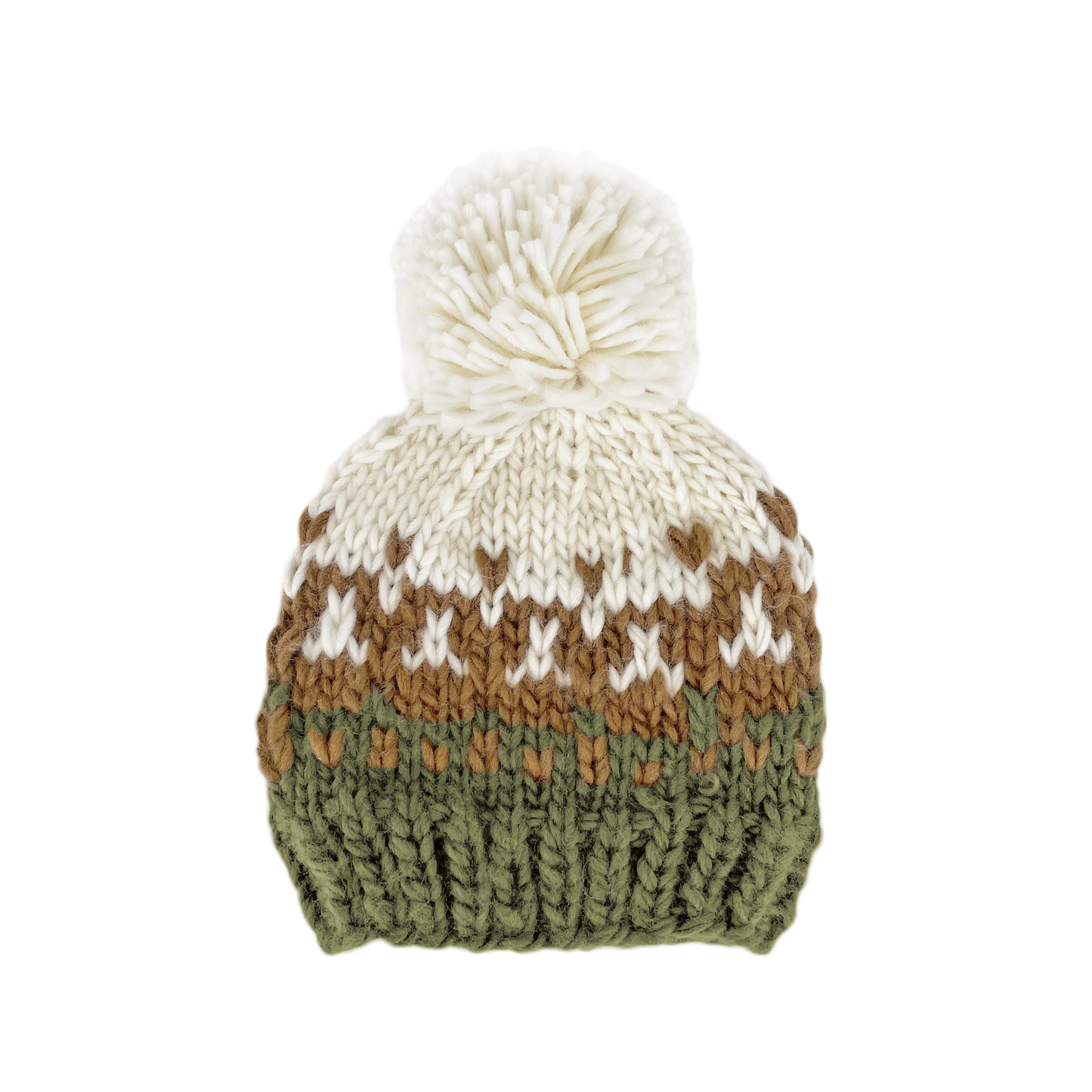 Nell Stripe Hat, Olive/Walnut