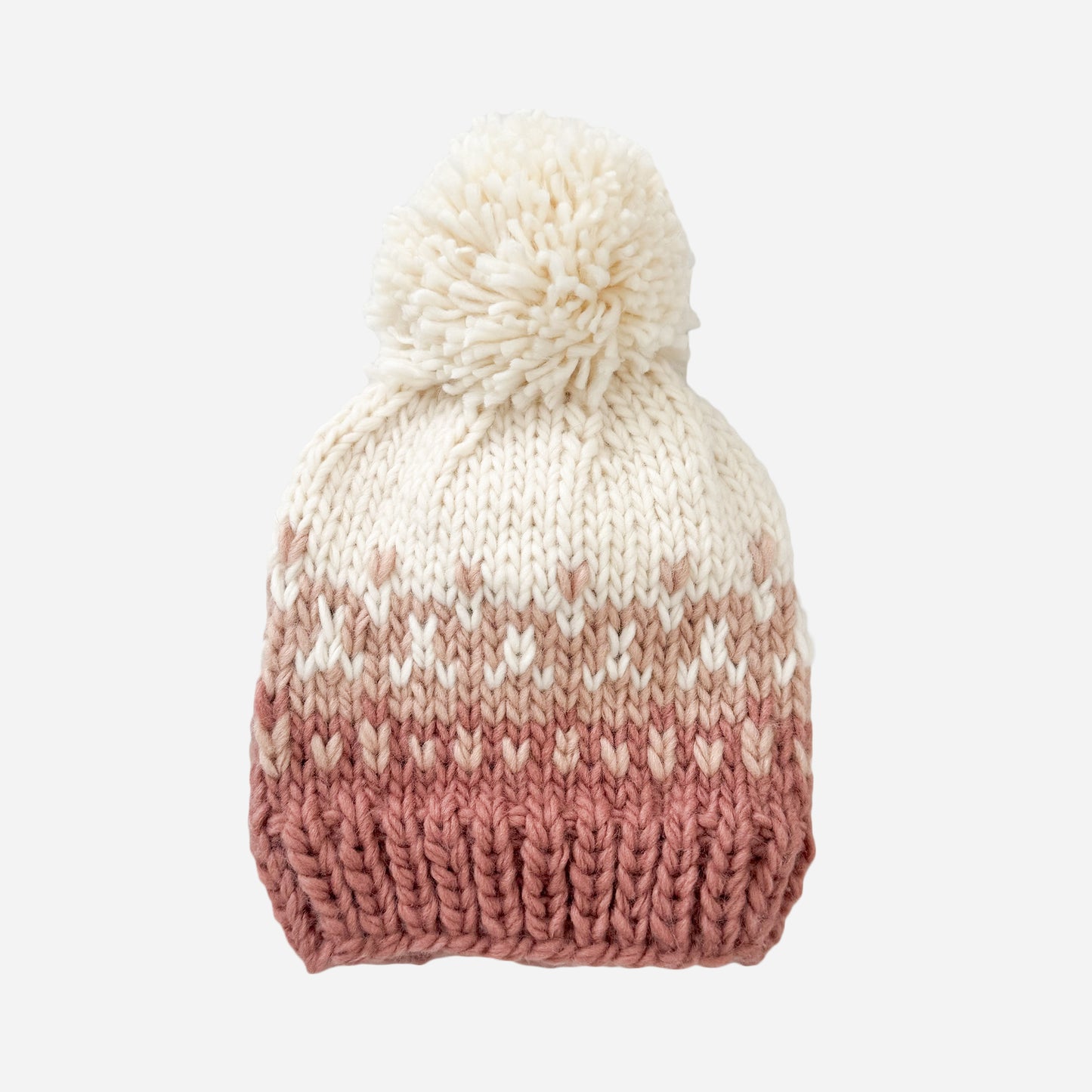 Nell Stripe Hat, Rose/Blush