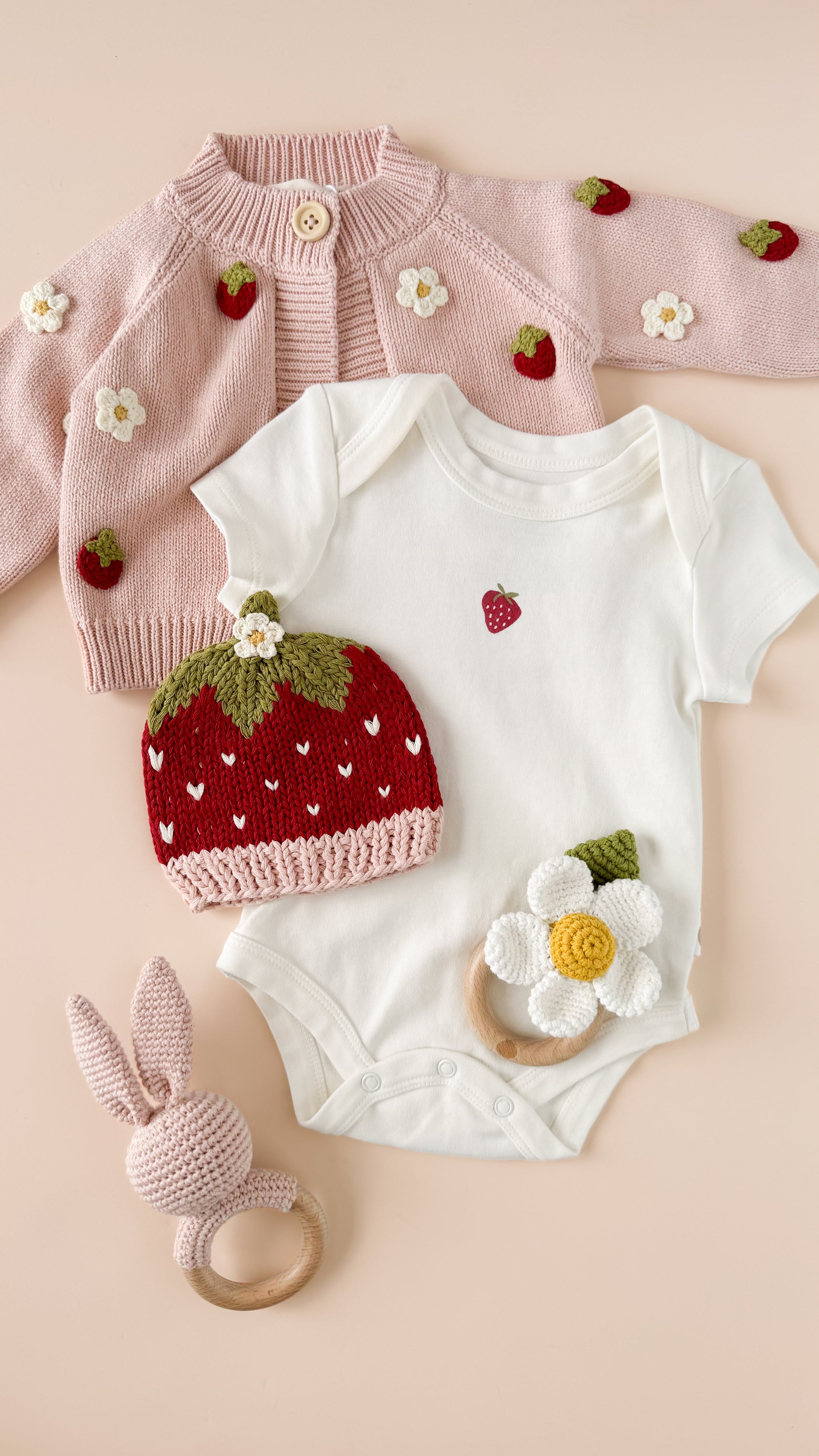 Strawberry Onesie Baby Bodysuit Organic Graphic Tee Gift