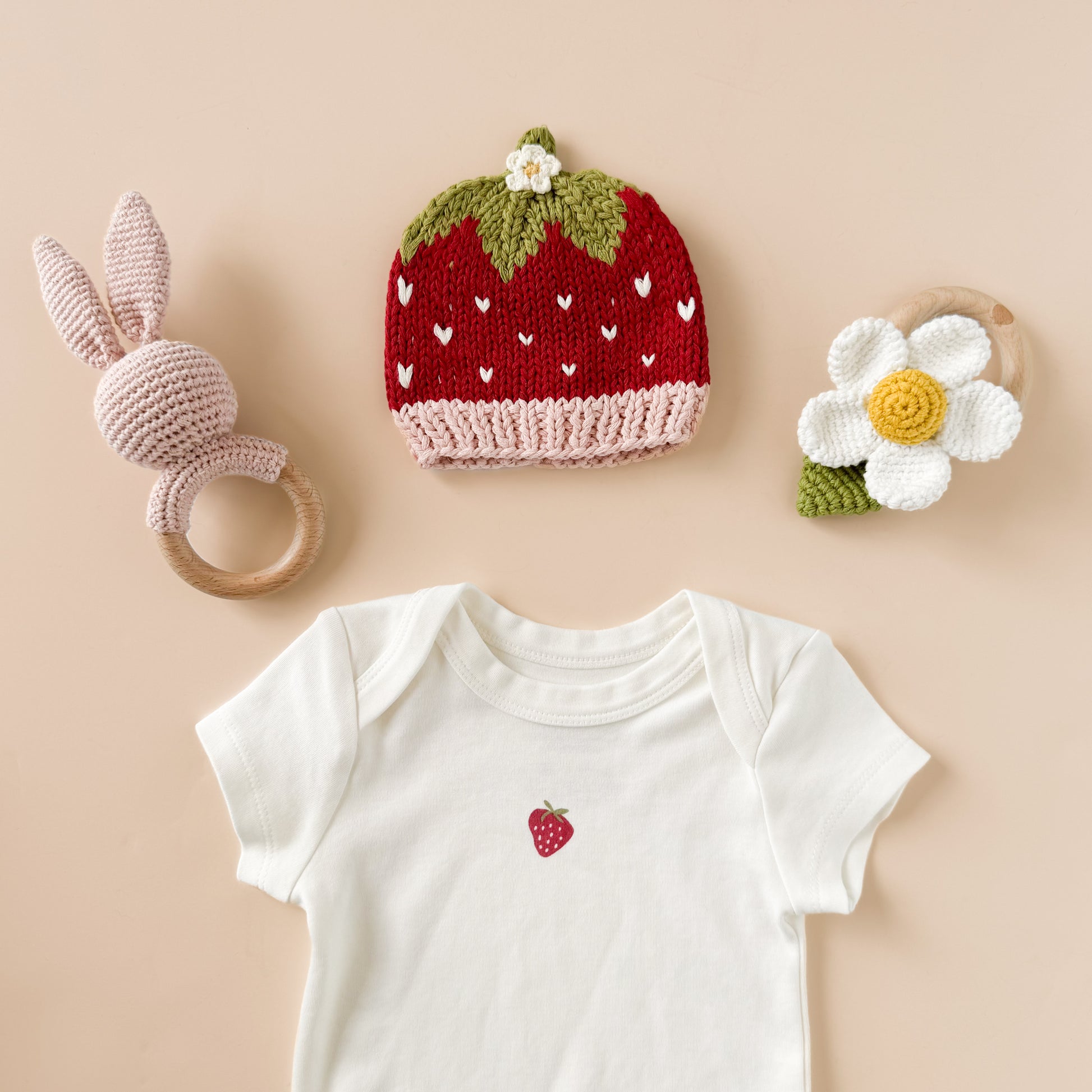 Cotton Strawberry Hat