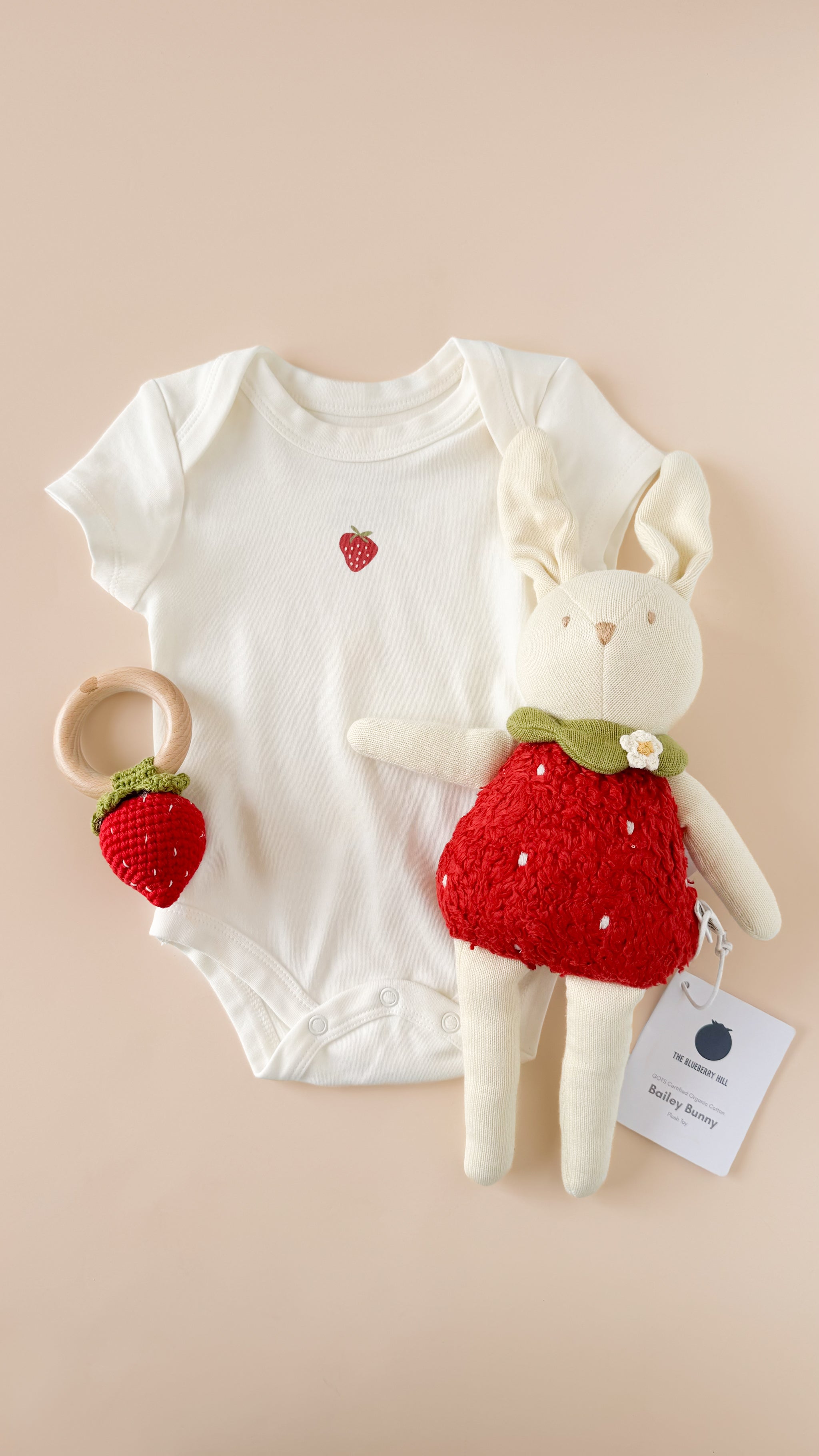 Cotton Crochet Baby Rattle Strawberry Red – The Blueberry Hill Cotton Crochet Baby Rattle Strawberry Red – The Blueberry Hill