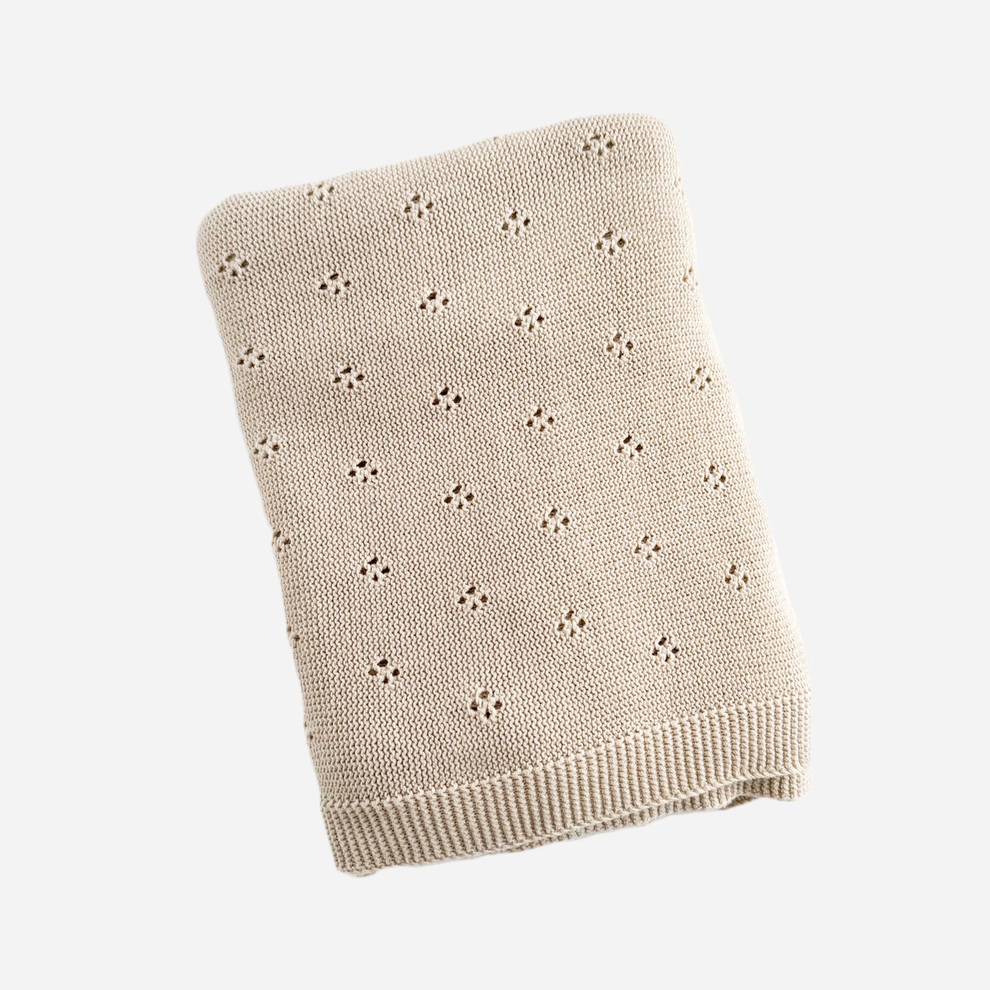 Heirloom Pique Blanket, Birch | Organic Cotton