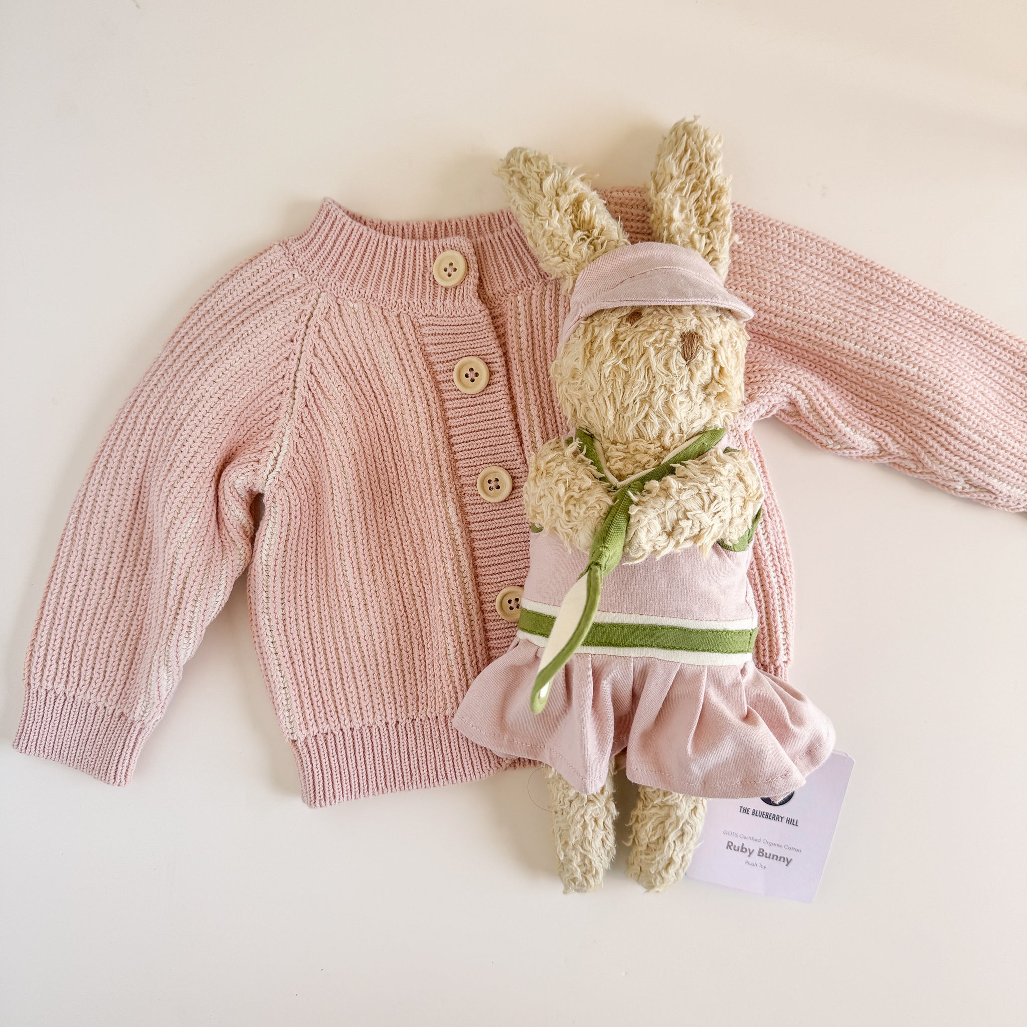 Pickleball Bunny Plush Doll Stuffed Toy Baby Kids Organic – The