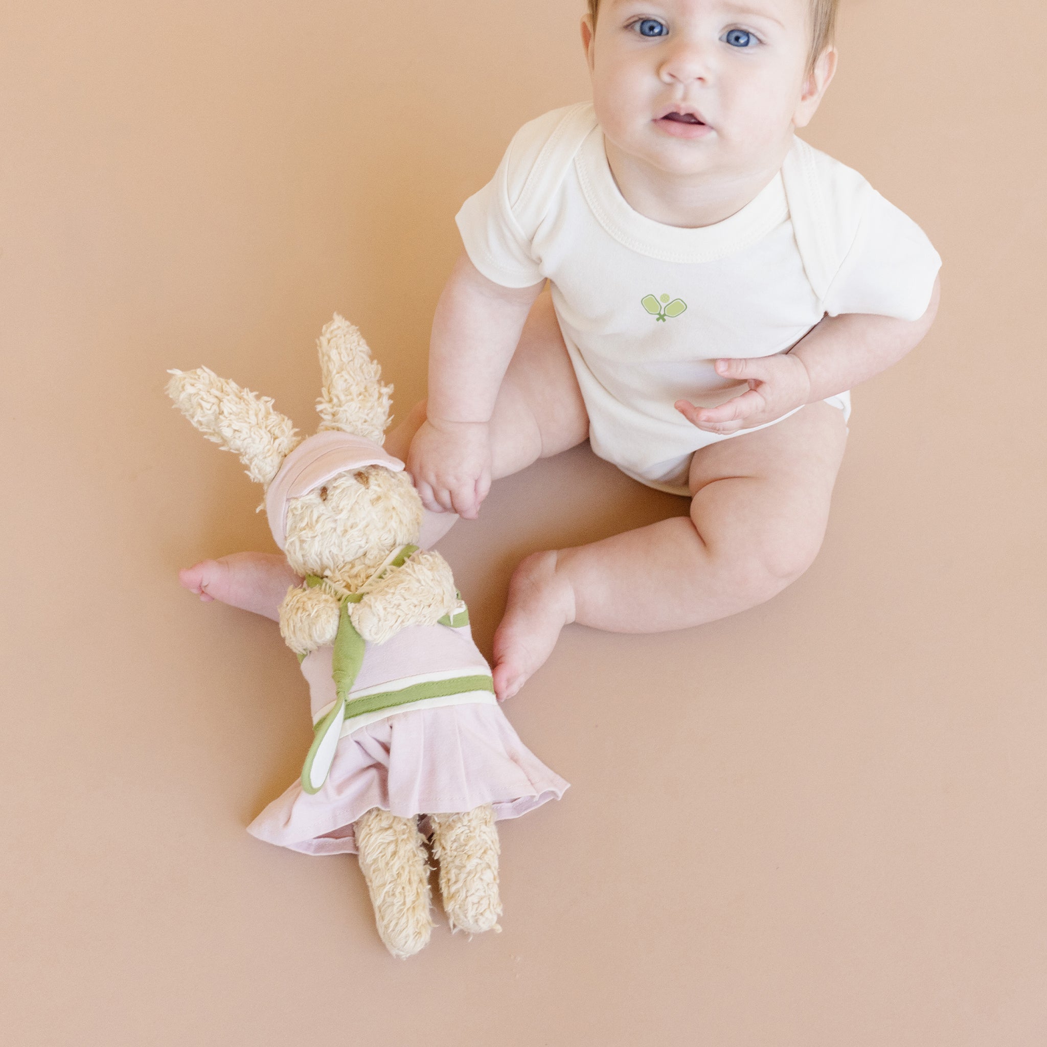 Pickleball Bunny Plush Doll Stuffed Toy Baby Kids Organic – The