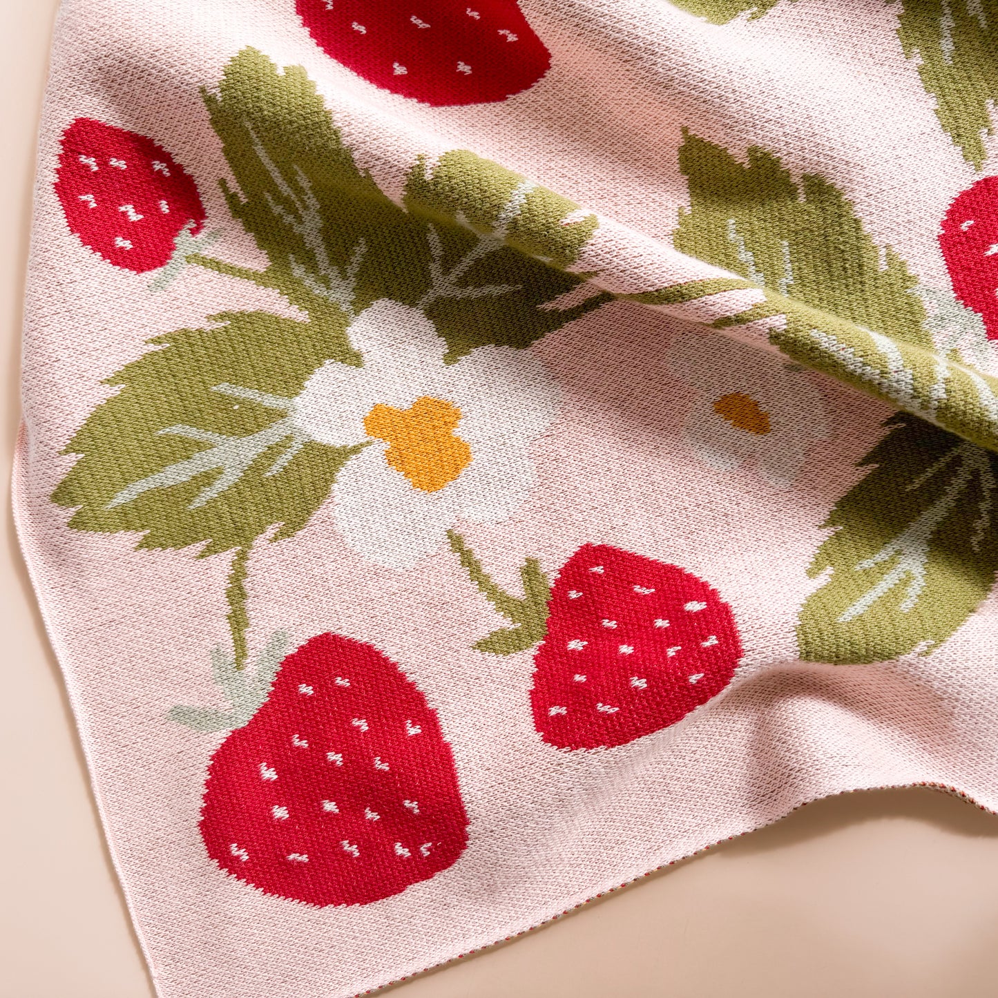 Strawberry Blanket Hat Teether Gift Set