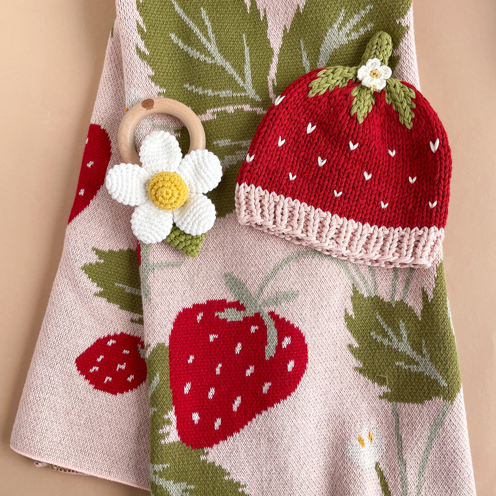 Cotton Strawberry Hat