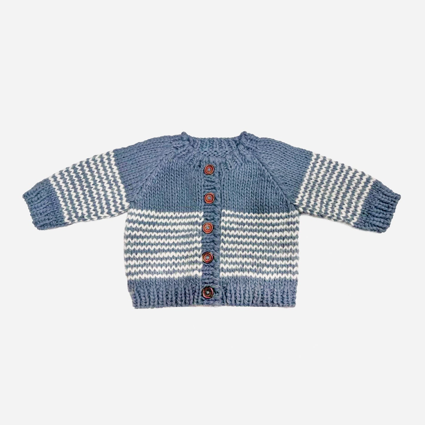 Stripe Cardigan - Blue