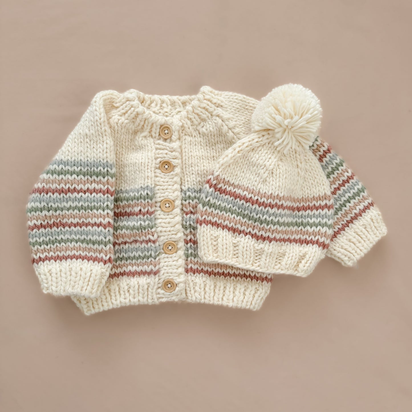 Stripe Cardigan, Pastel