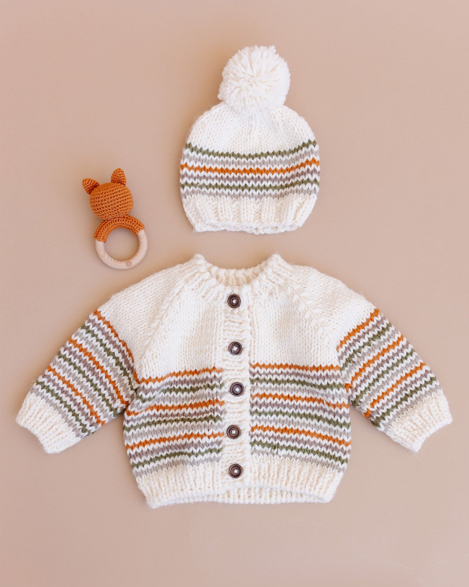 Woodland Stripe Cardigan Baby & Kids Sweater School Fall – The