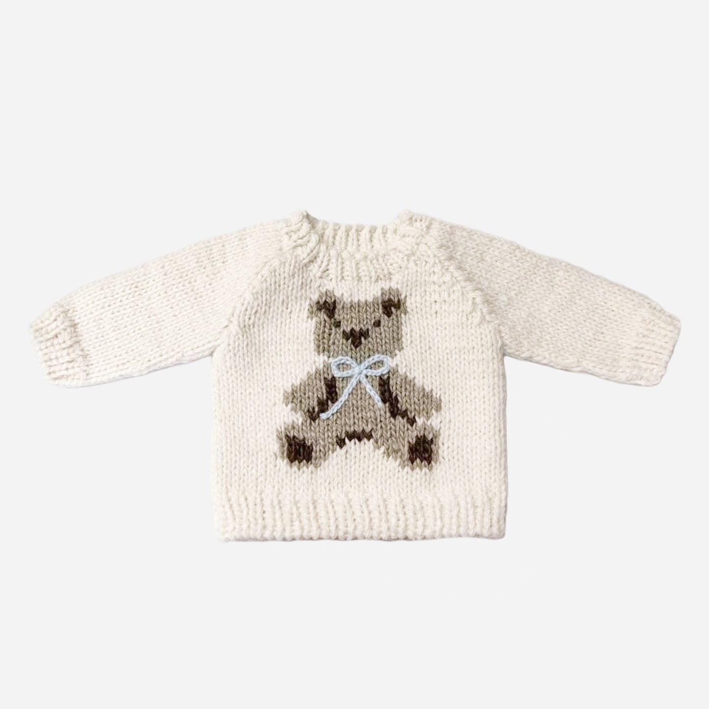 Teddy Bear Sweater - Baby Blue