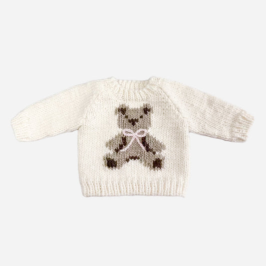Teddy Bear Sweater - Pink