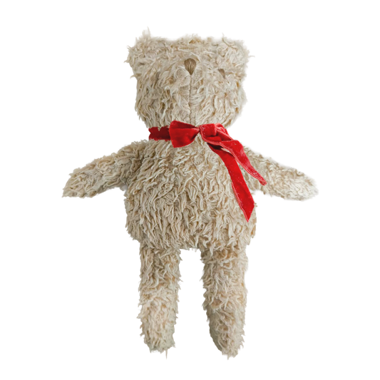 Harper Bear Plush Toy - Red Bow