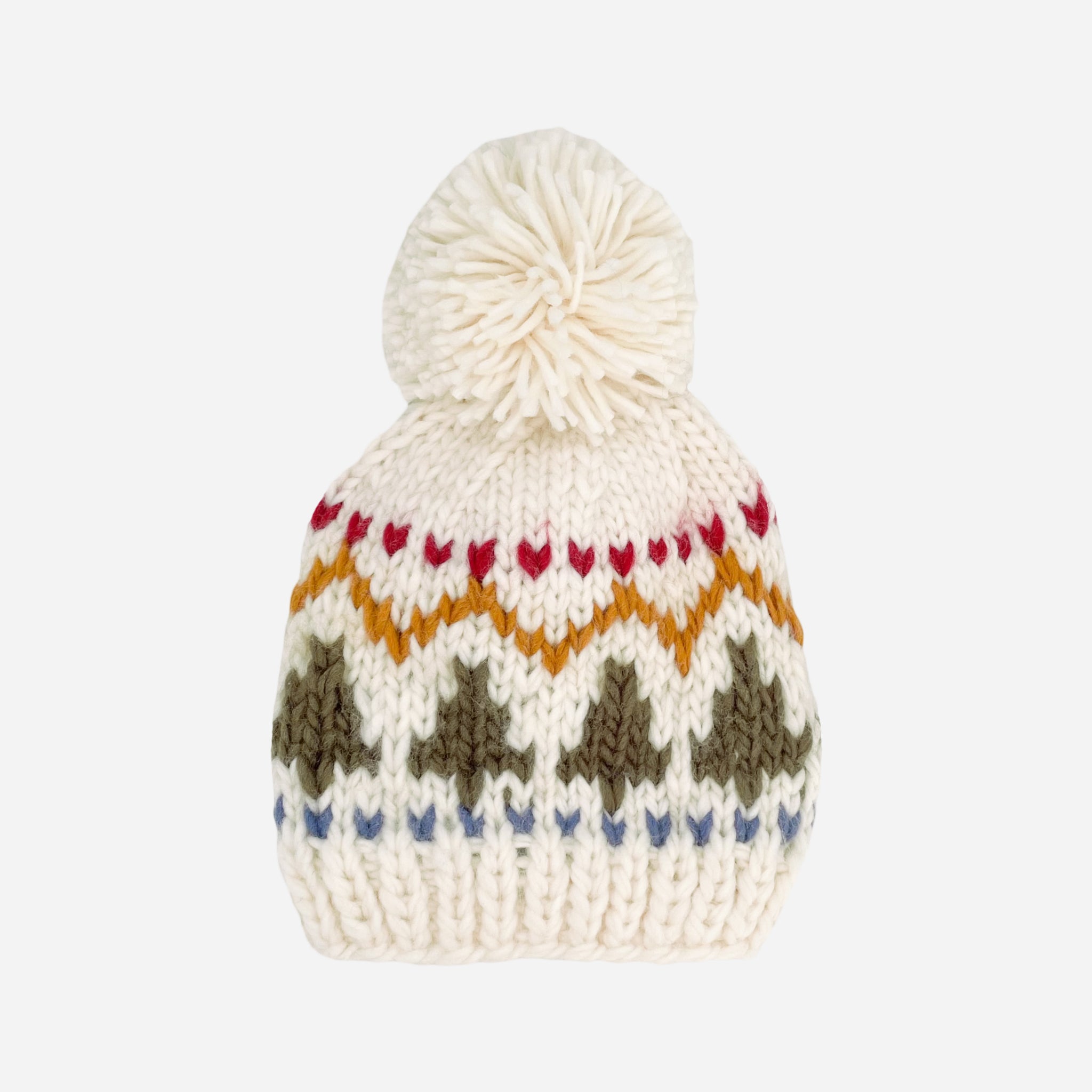 Tree Hat One Festive Fall Outdoor Christmas Holiday Delight: Baby Hand-Knit Hat with ...