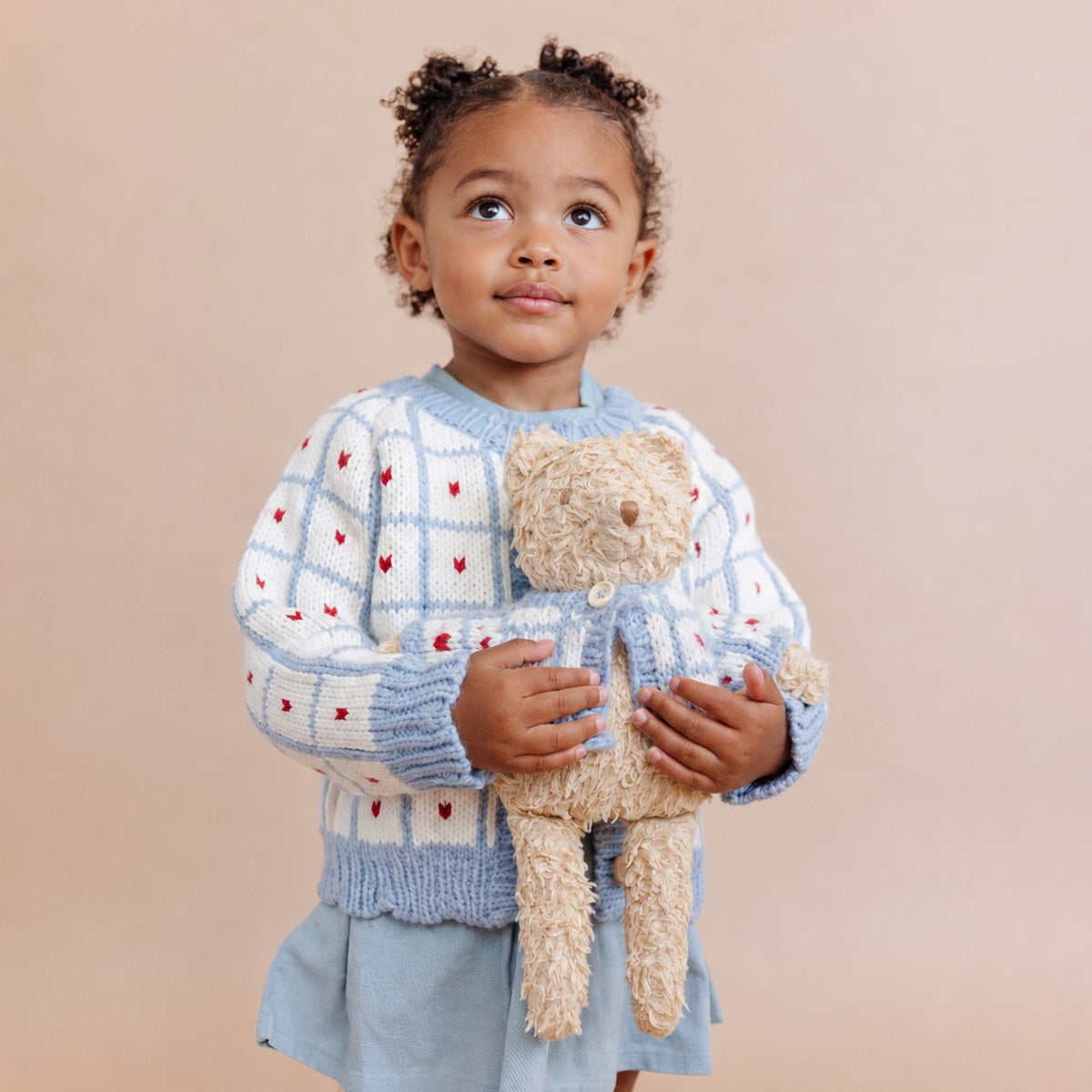 Windowpane Heart Cardigan