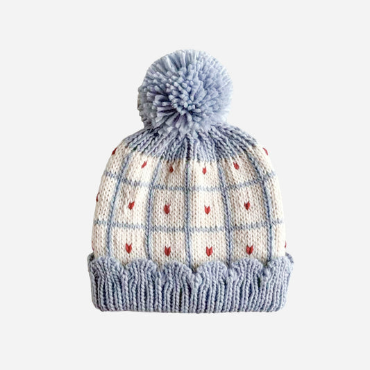 Windowpane Heart Hat