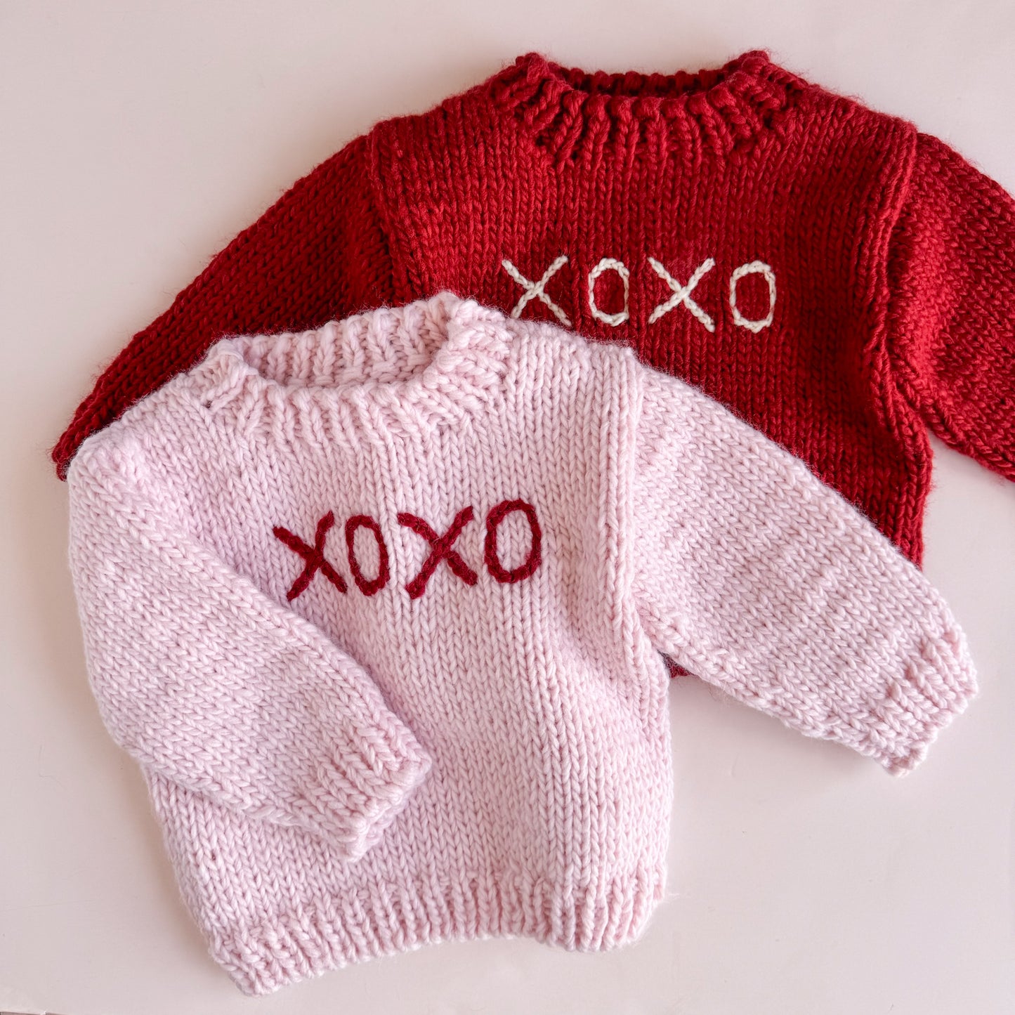 XOXO Sweater, Baby Pink