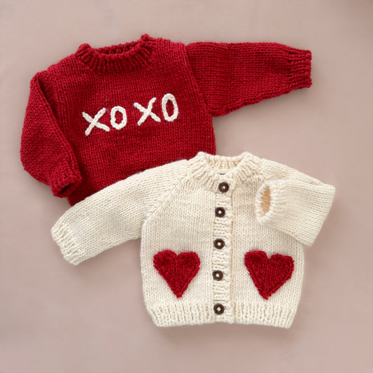 XOXO Sweater, Red