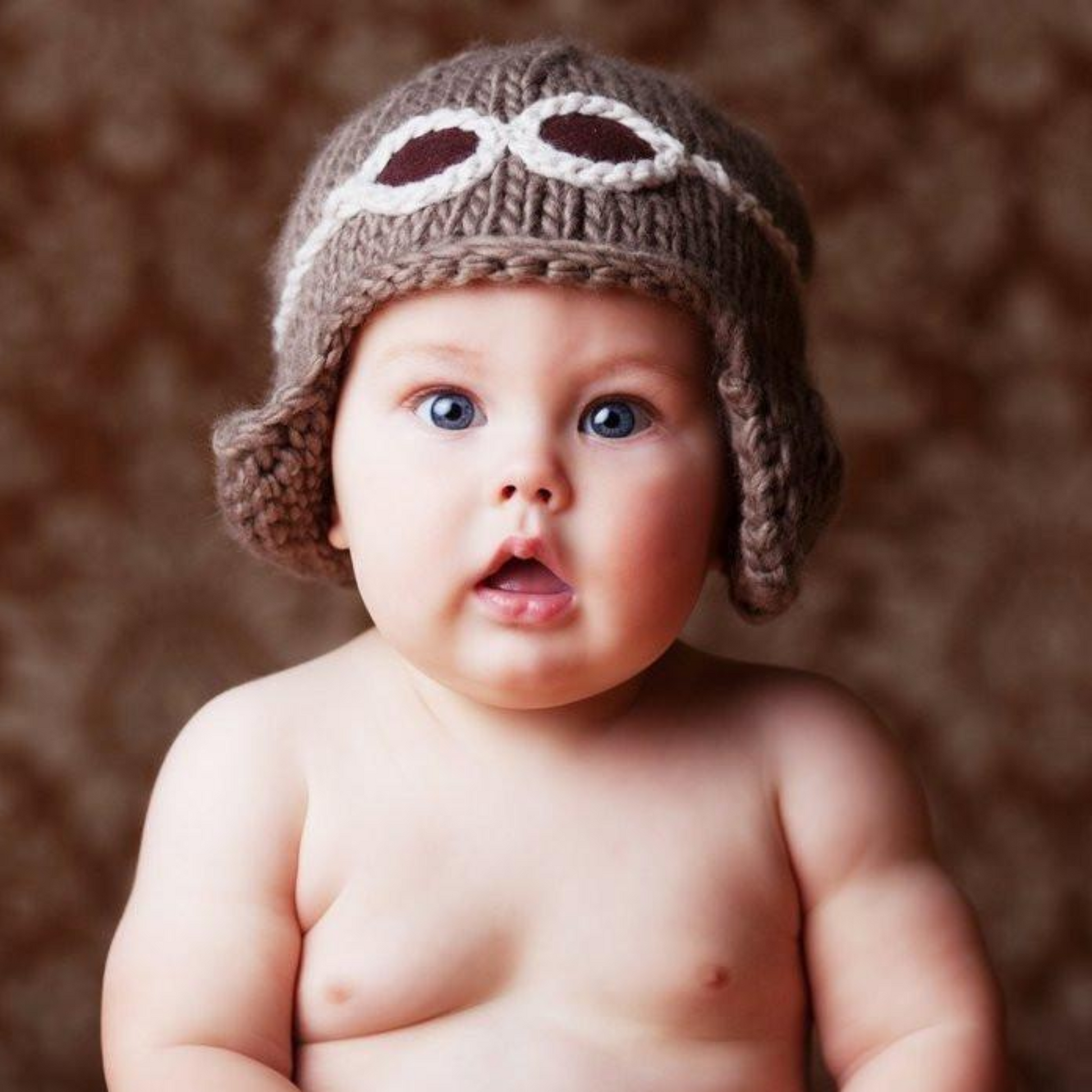 Wilbur Aviator with Goggles Knit Hat - Main Image