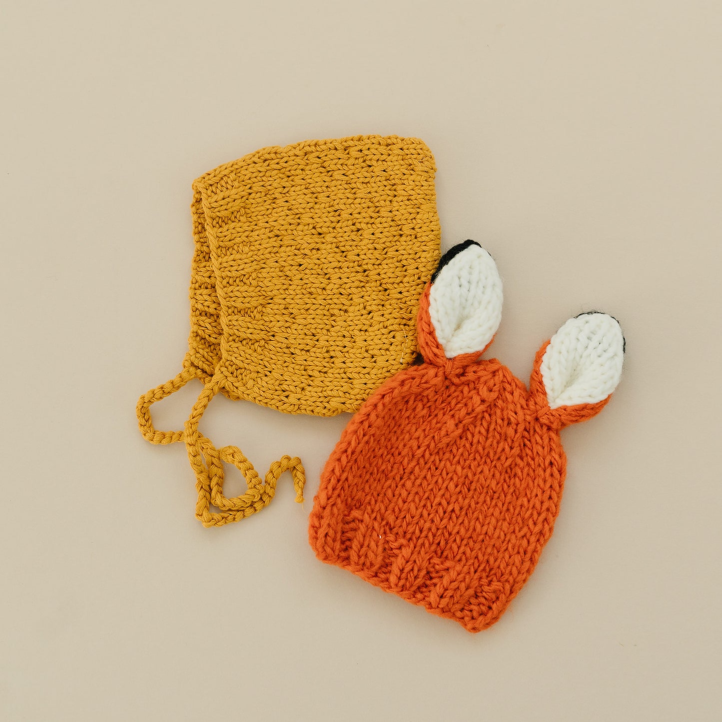 Rusty Fox Knit Hat, Orange