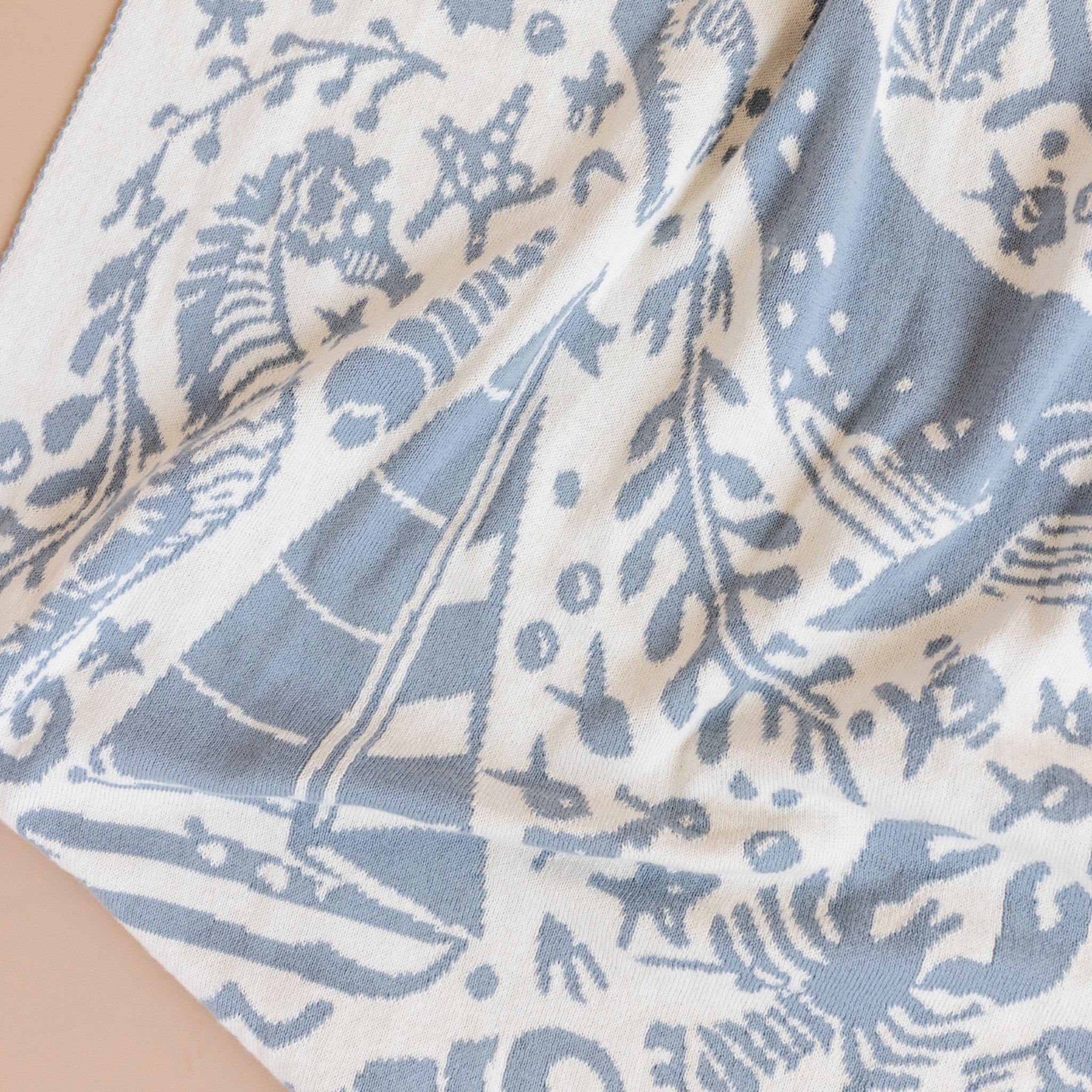 Organic Cotton Blanket Nautical The Blueberry Hill