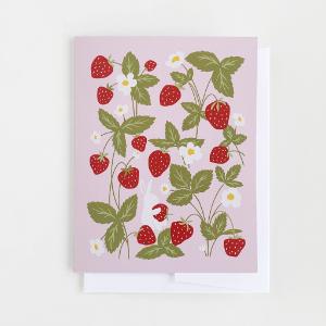 Strawberry Bunny A2 Greeting Card