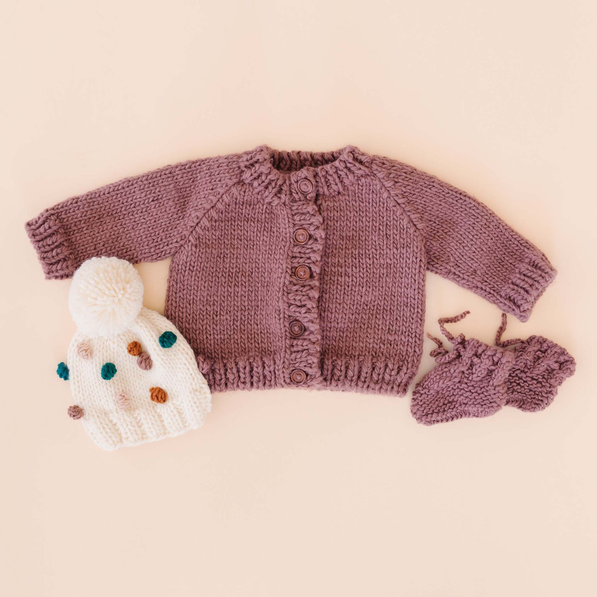 Blueberry Knitted Baby Set [FREE Knitting Pattern]