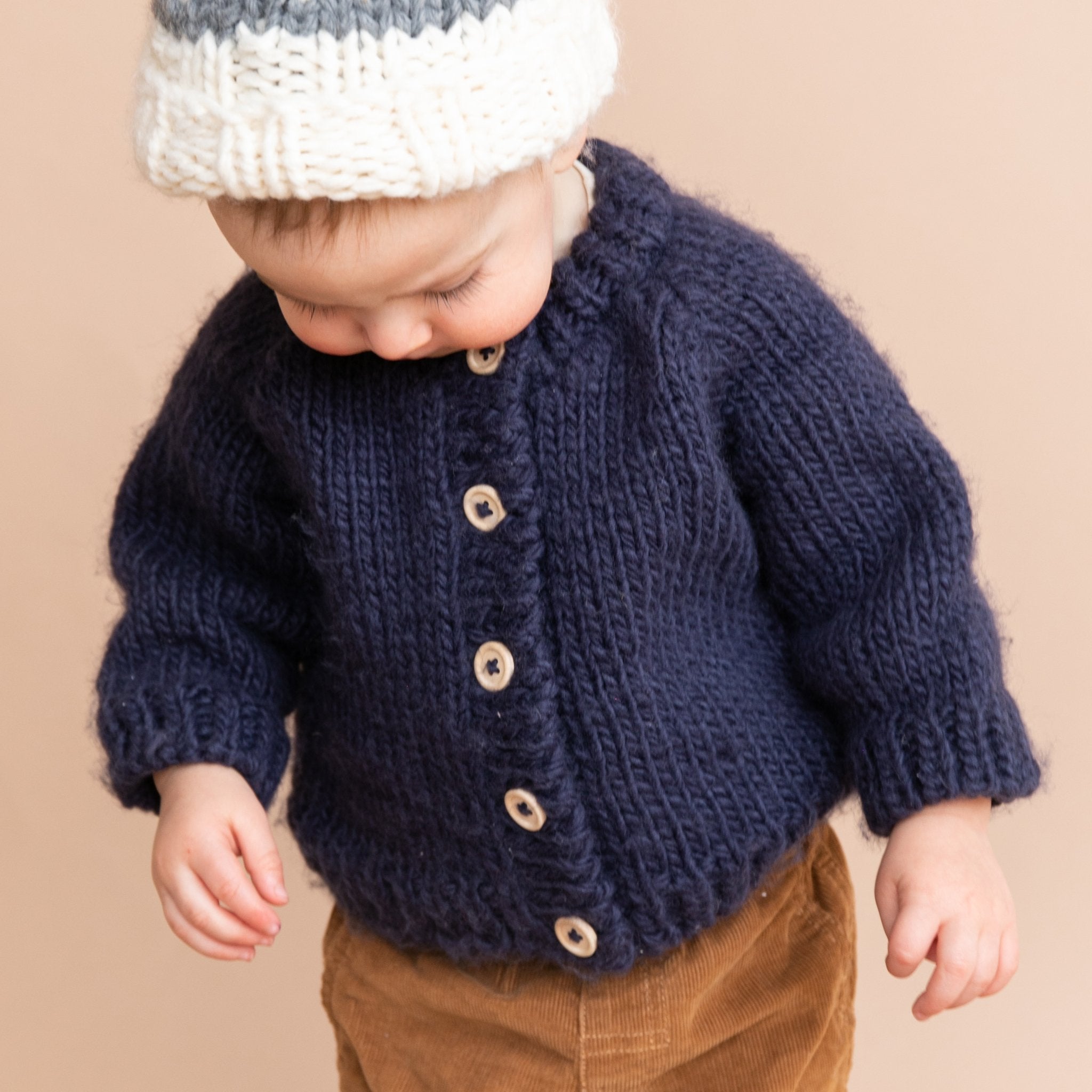 Newborn shop navy cardigan