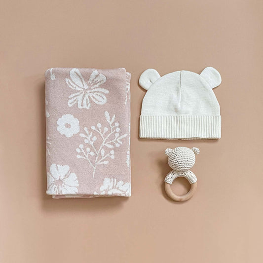 Cotton Baby Floral Gift Set