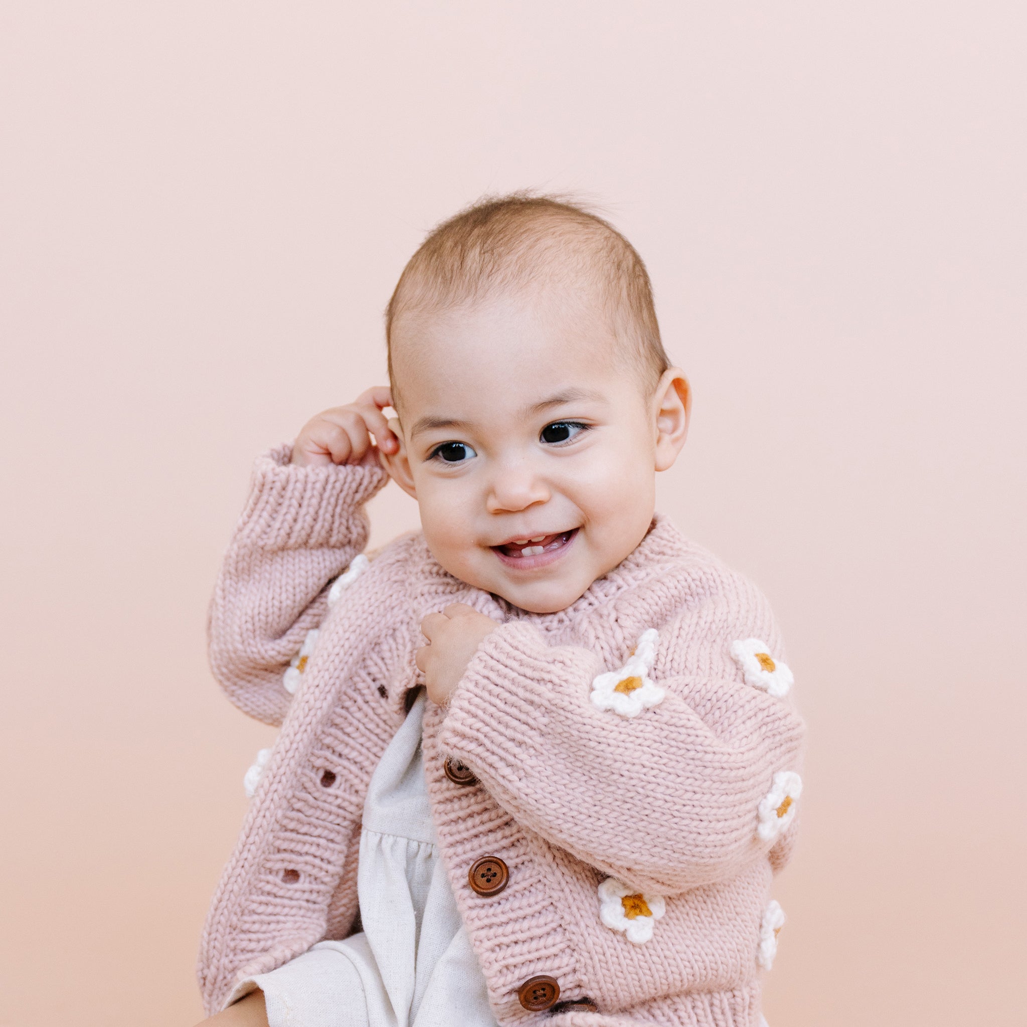 Pink 2025 cardigan baby