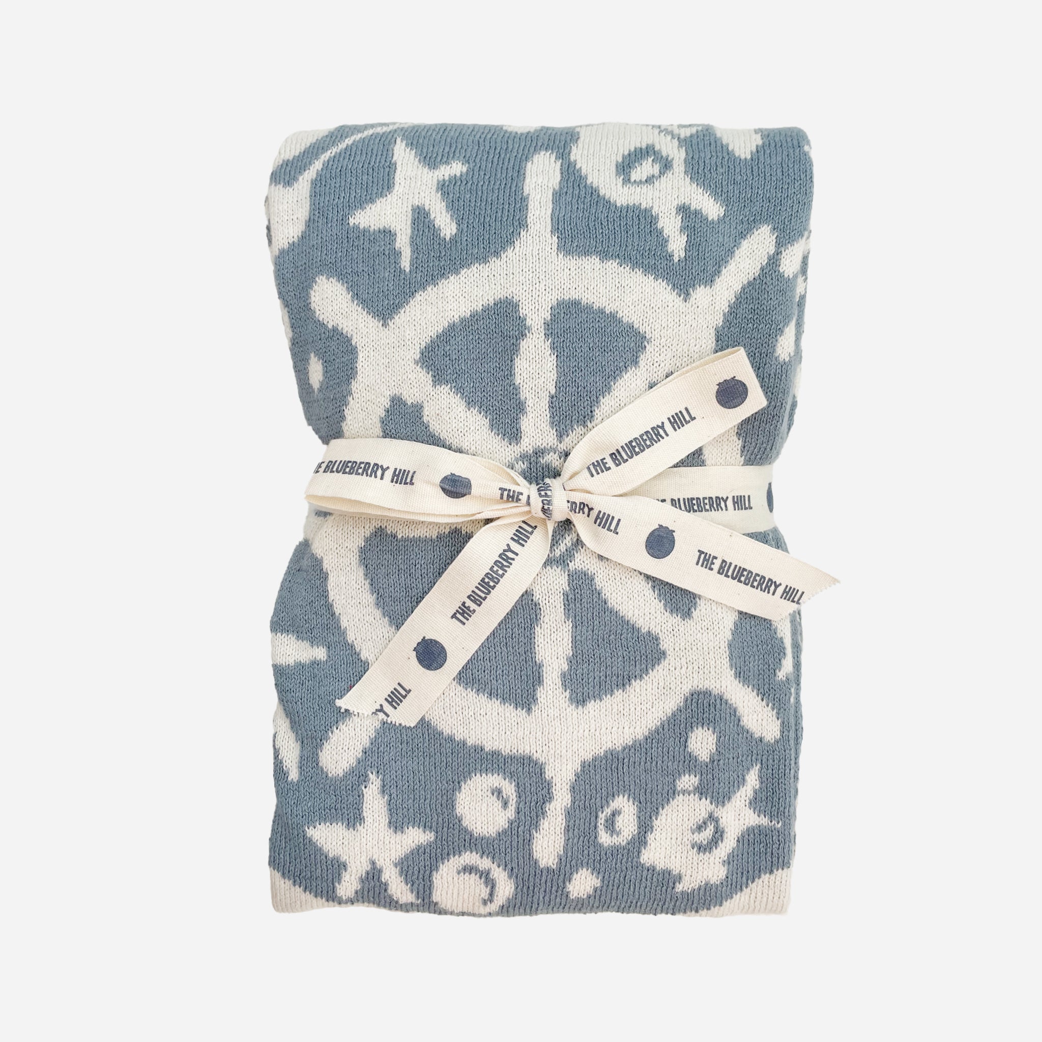 Organic Cotton Blanket Nautical The Blueberry Hill