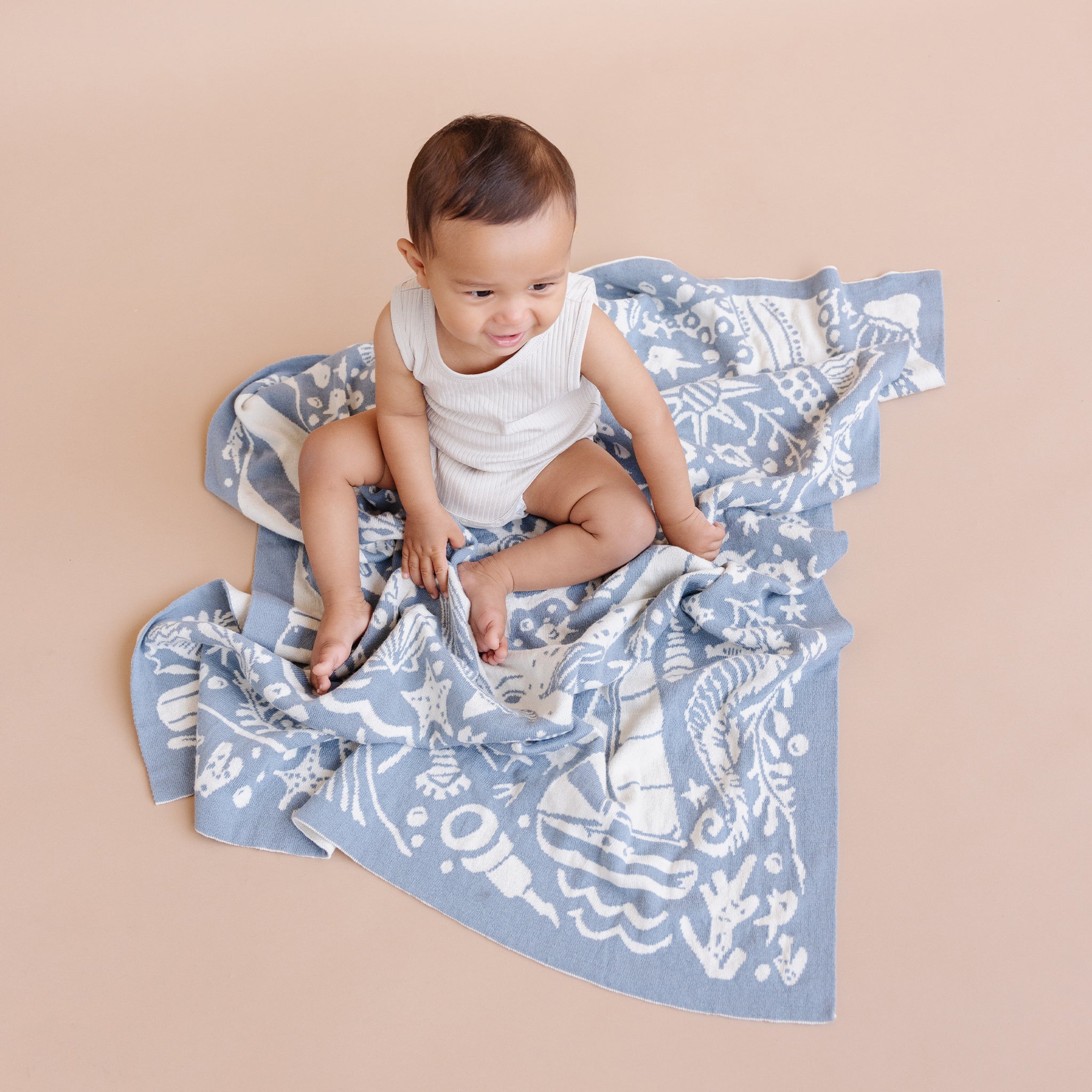 Organic Cotton Blanket Nautical