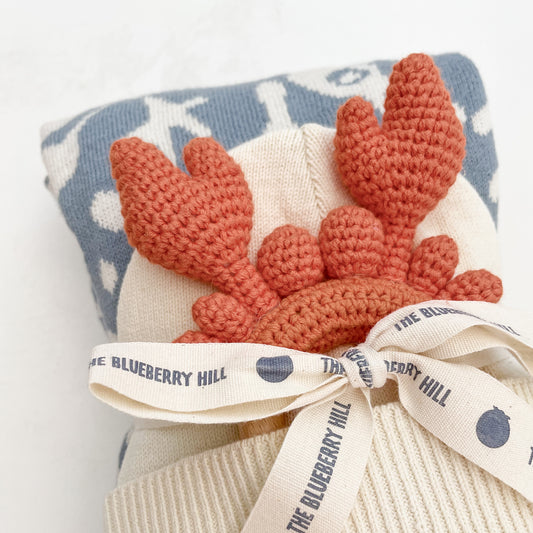 Cotton Crochet Rattle Crab