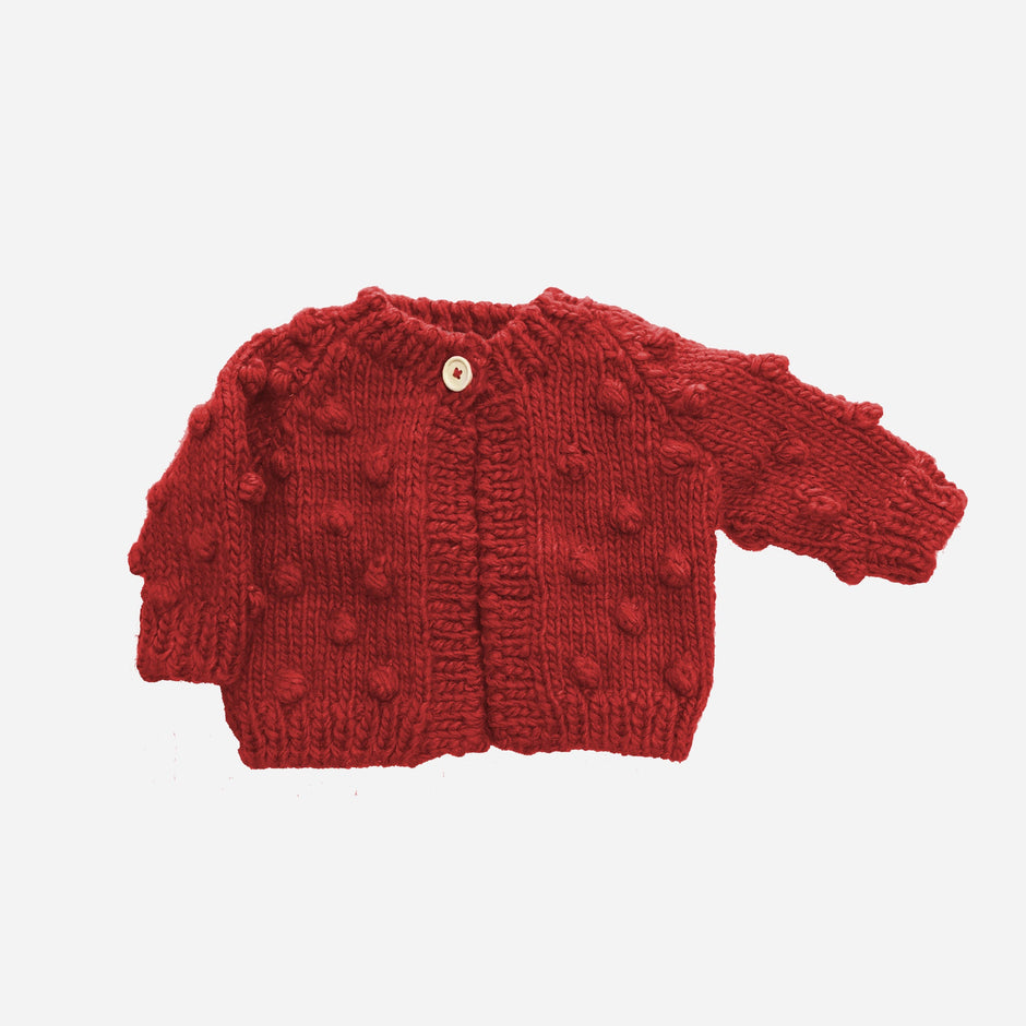 Blueberry Hill | Heart Popcorn Cardigan