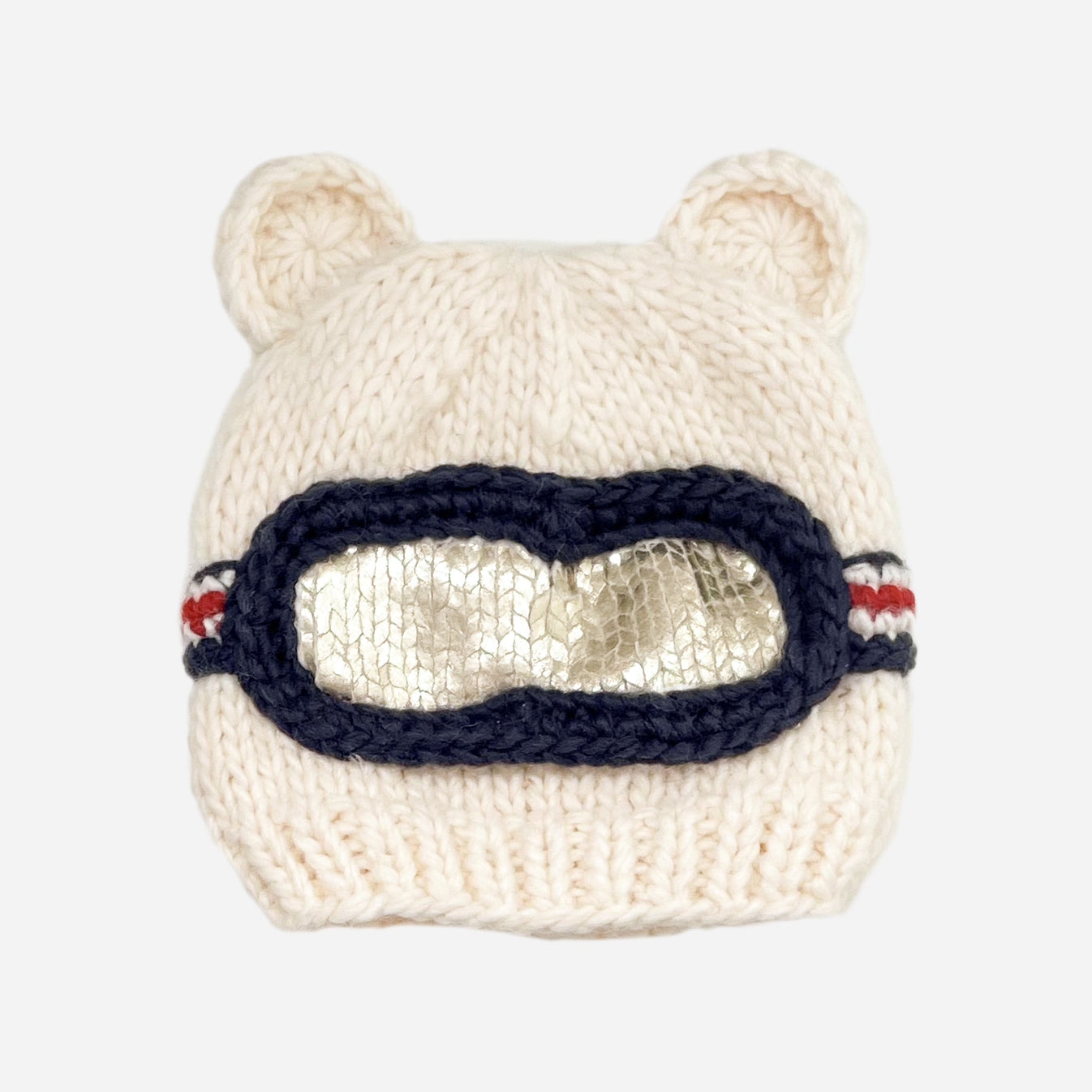 Adorable Baby Bear Ski Goggle Hat Handcrafted Warmth and Fun for