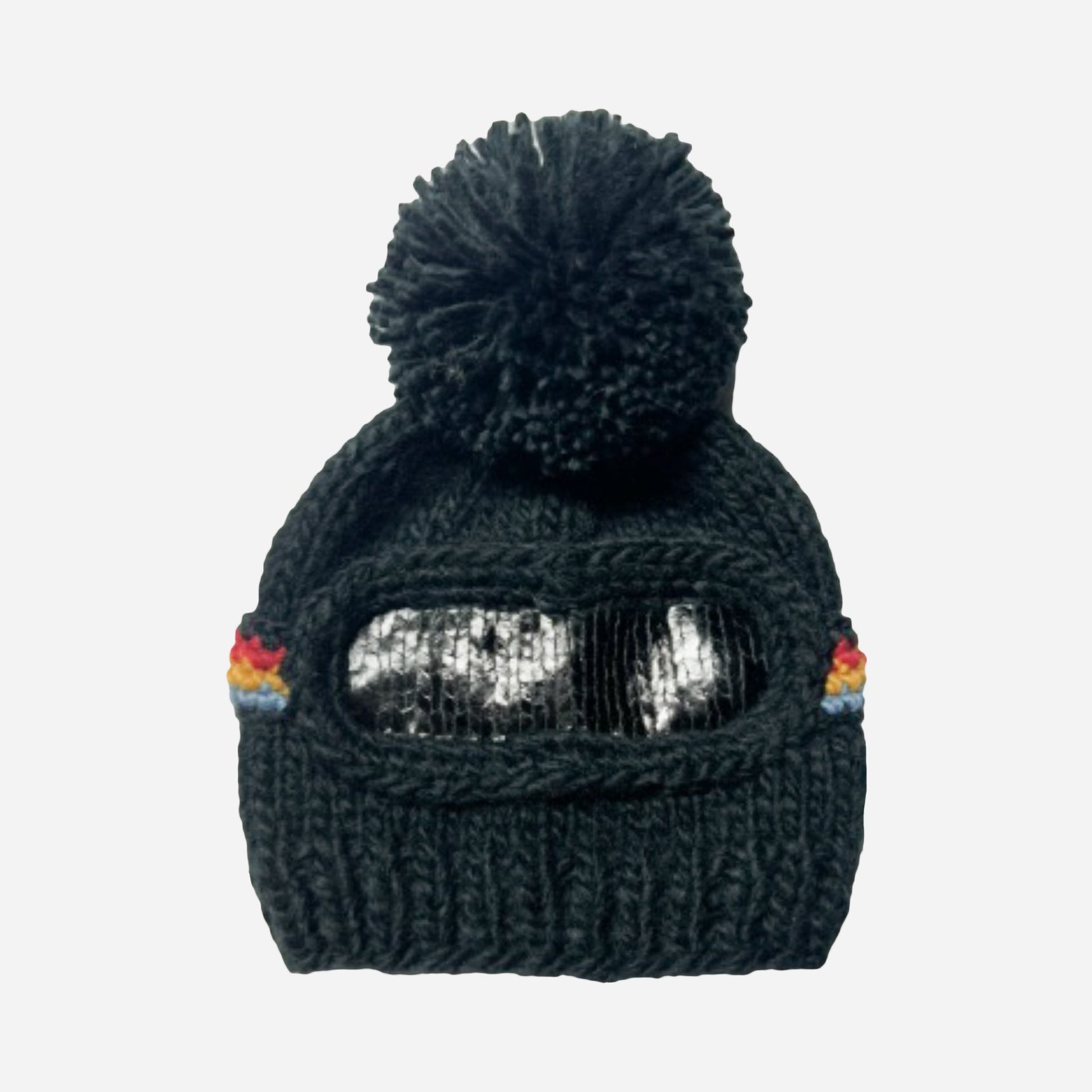 Hand-Knit Black Ski Goggle Hat for Kids: The Perfect Gift for Chilly ...