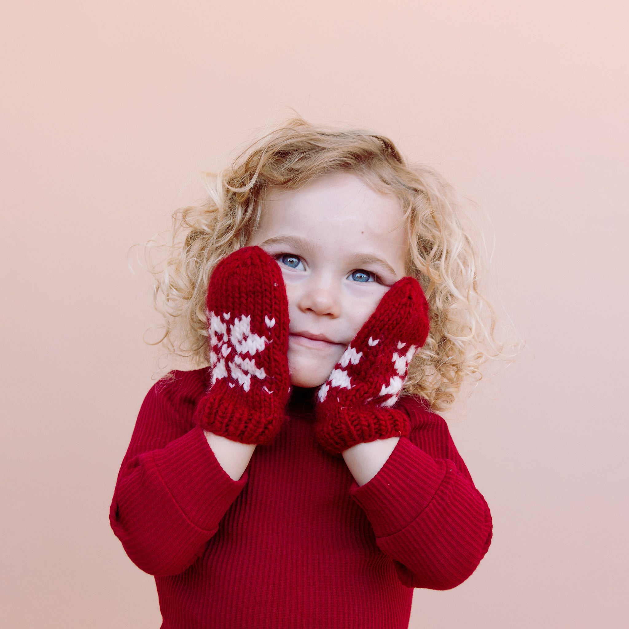 Red clearance baby mittens