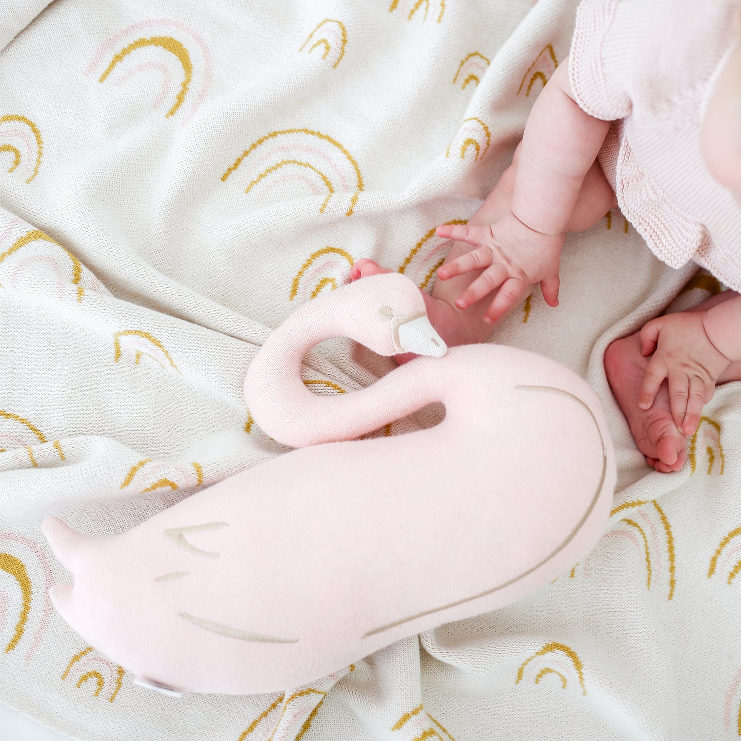 Cotton Baby Swan Gift Set