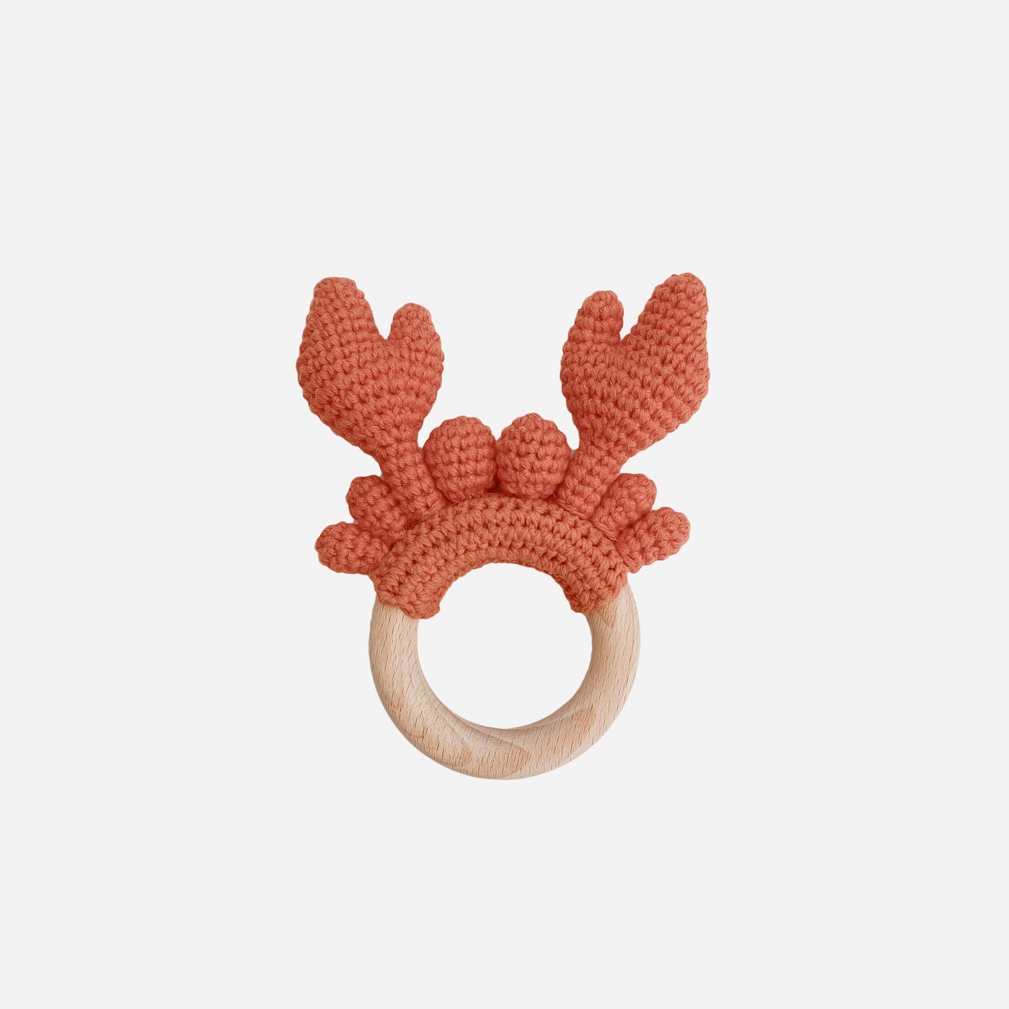 Cotton Crochet Rattle Crab