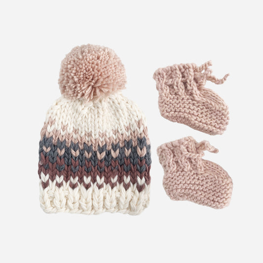 Will Stripe Hat and Booties Set